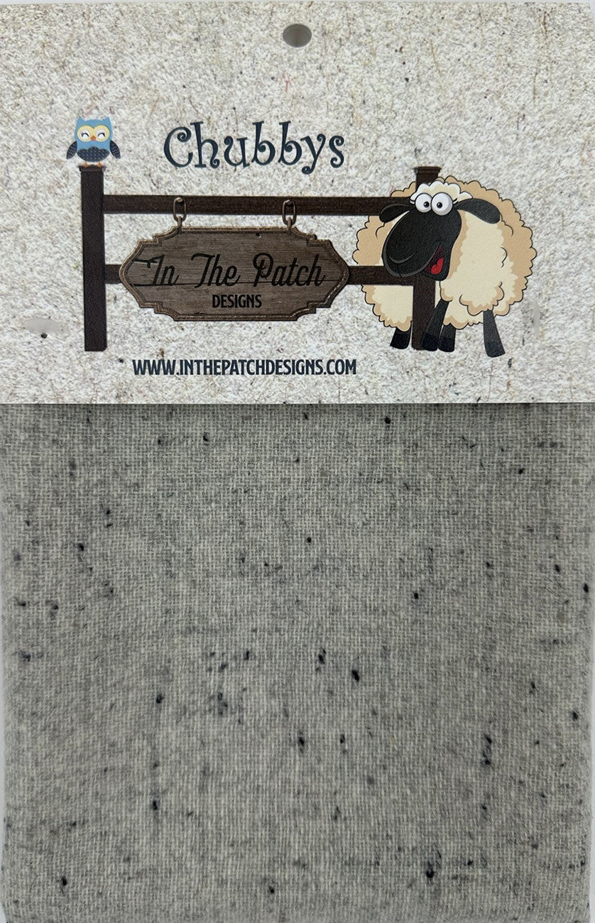 Wool Chubbys 16in Felted Square Grey Heather