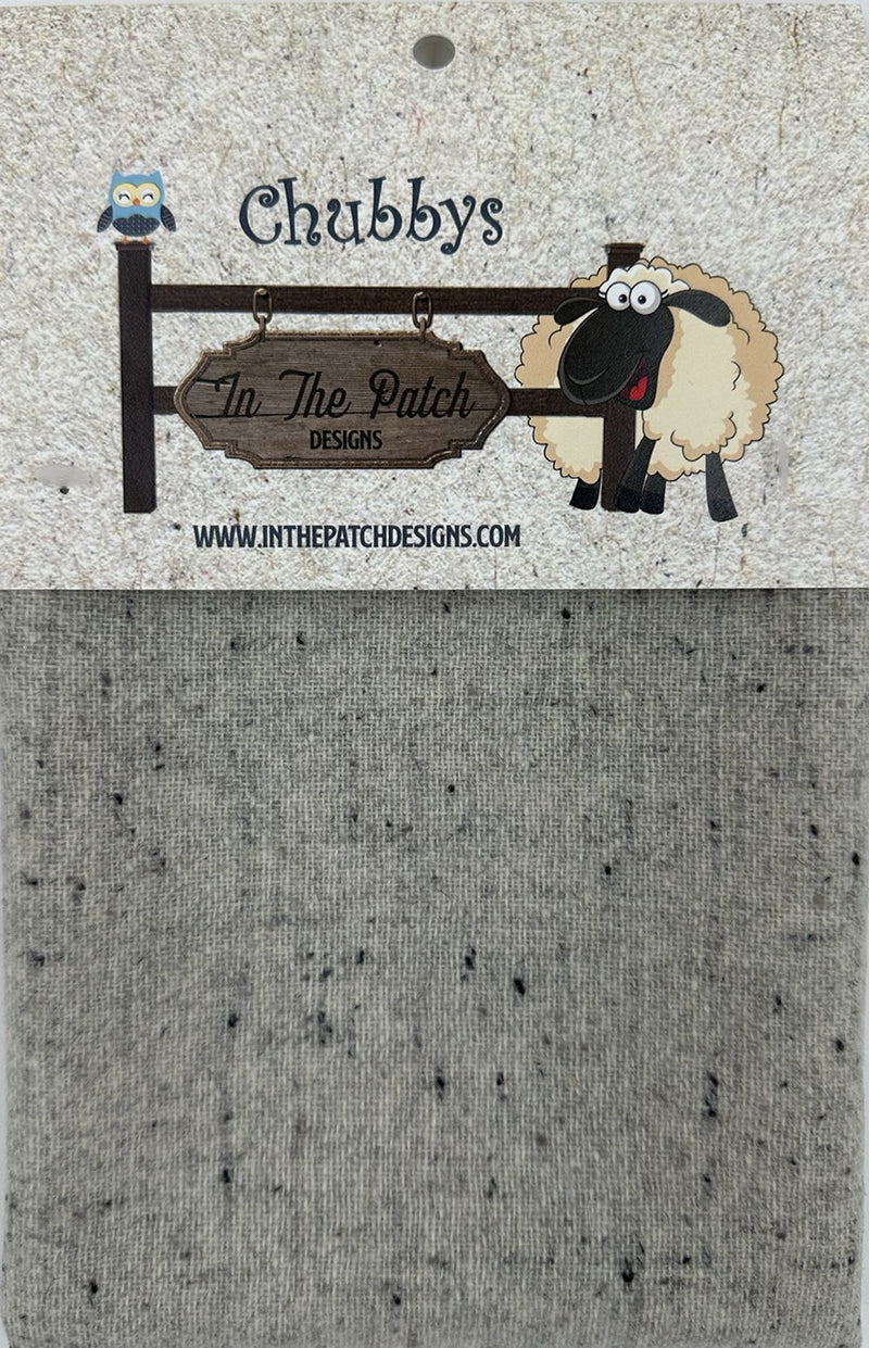 Wool Chubbys 16in Felted Square Grey Heather