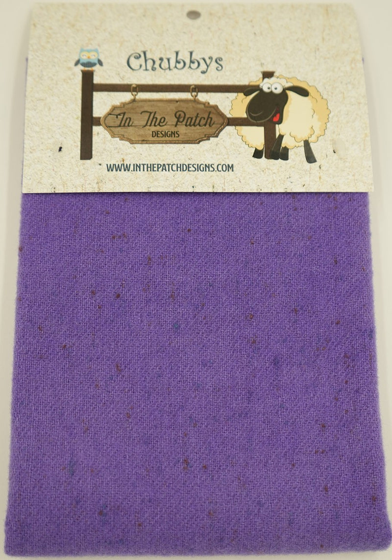 Lavender Wool Chubbys 16in Square On Heather