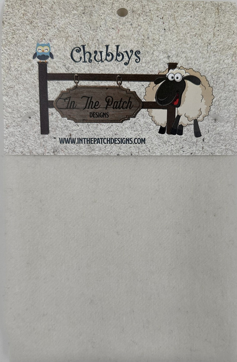 Wool Chubbys 16in Felted Square Ivory