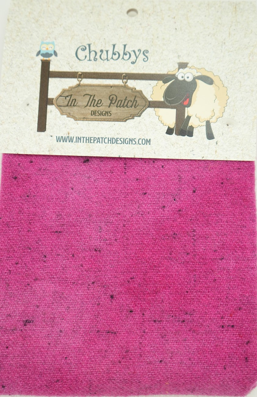 Prairie Pink Wool Chubbys 16in Square On Heather