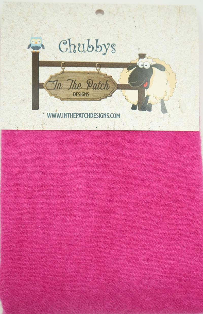 Prairie Pink Wool Chubbys 16in Square Solid