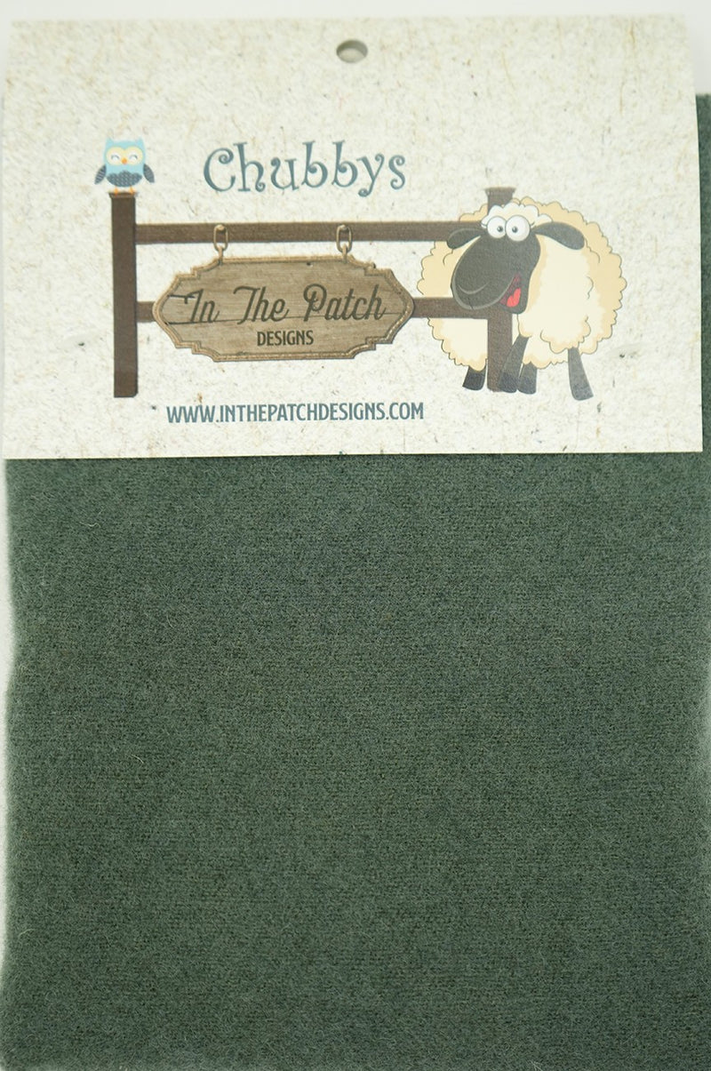 Deep Forest Wool Chubbys 16in Square Solid