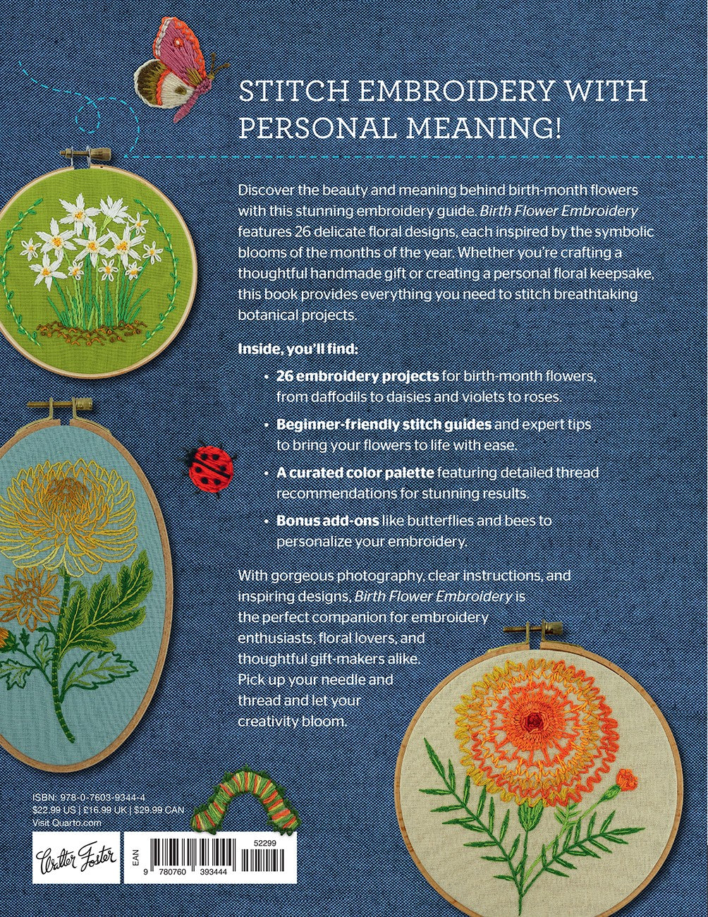 Birth Flower Embroidery