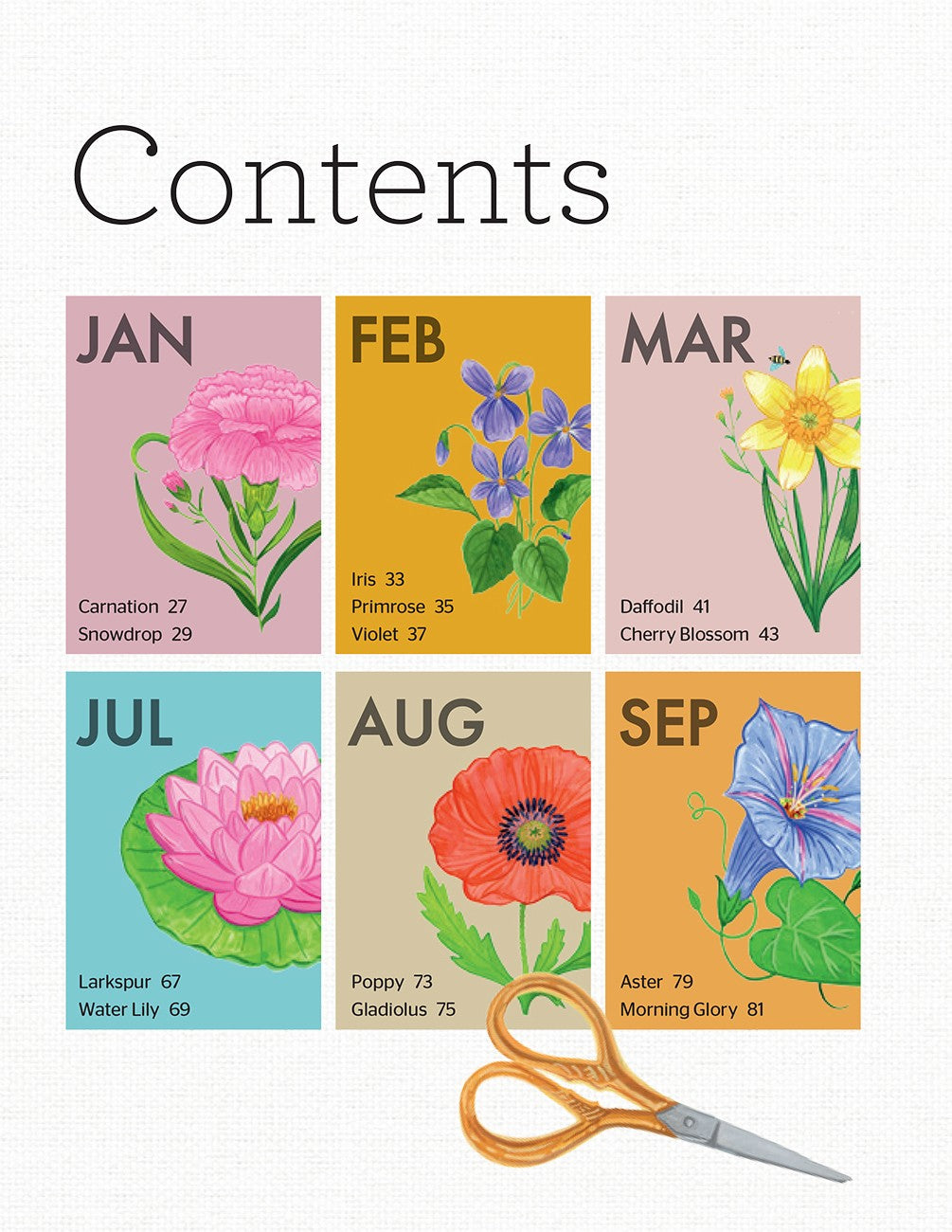 Birth Flower Embroidery