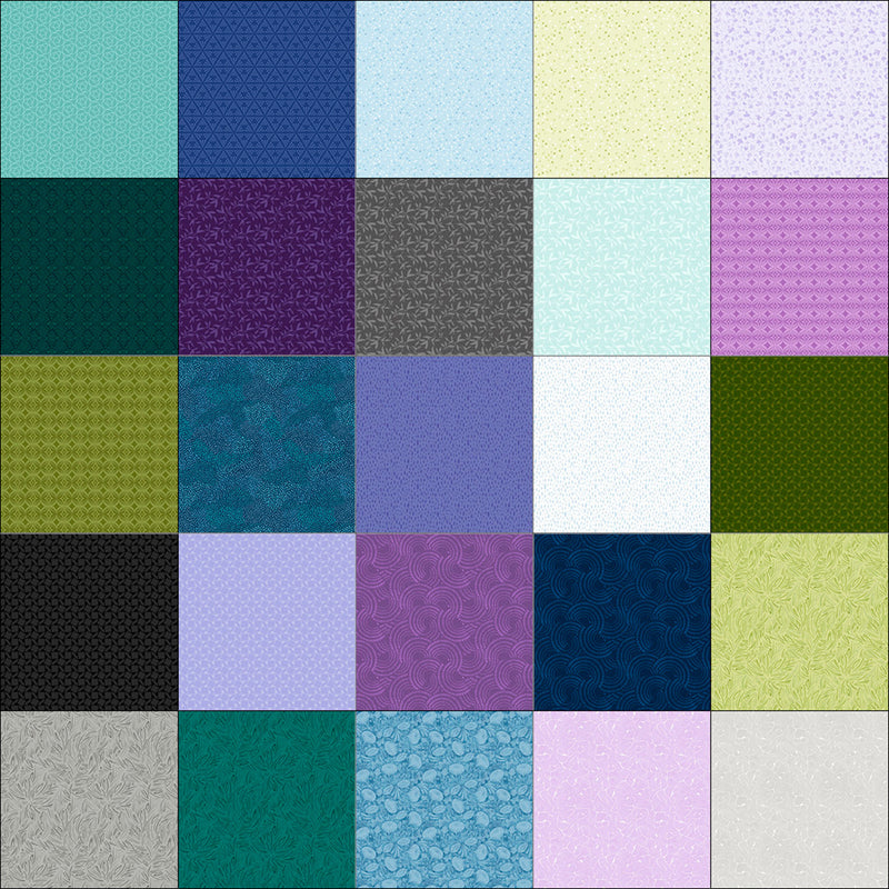 Fat Quarter Whimsy 2 Cool, 25pcs/bundle