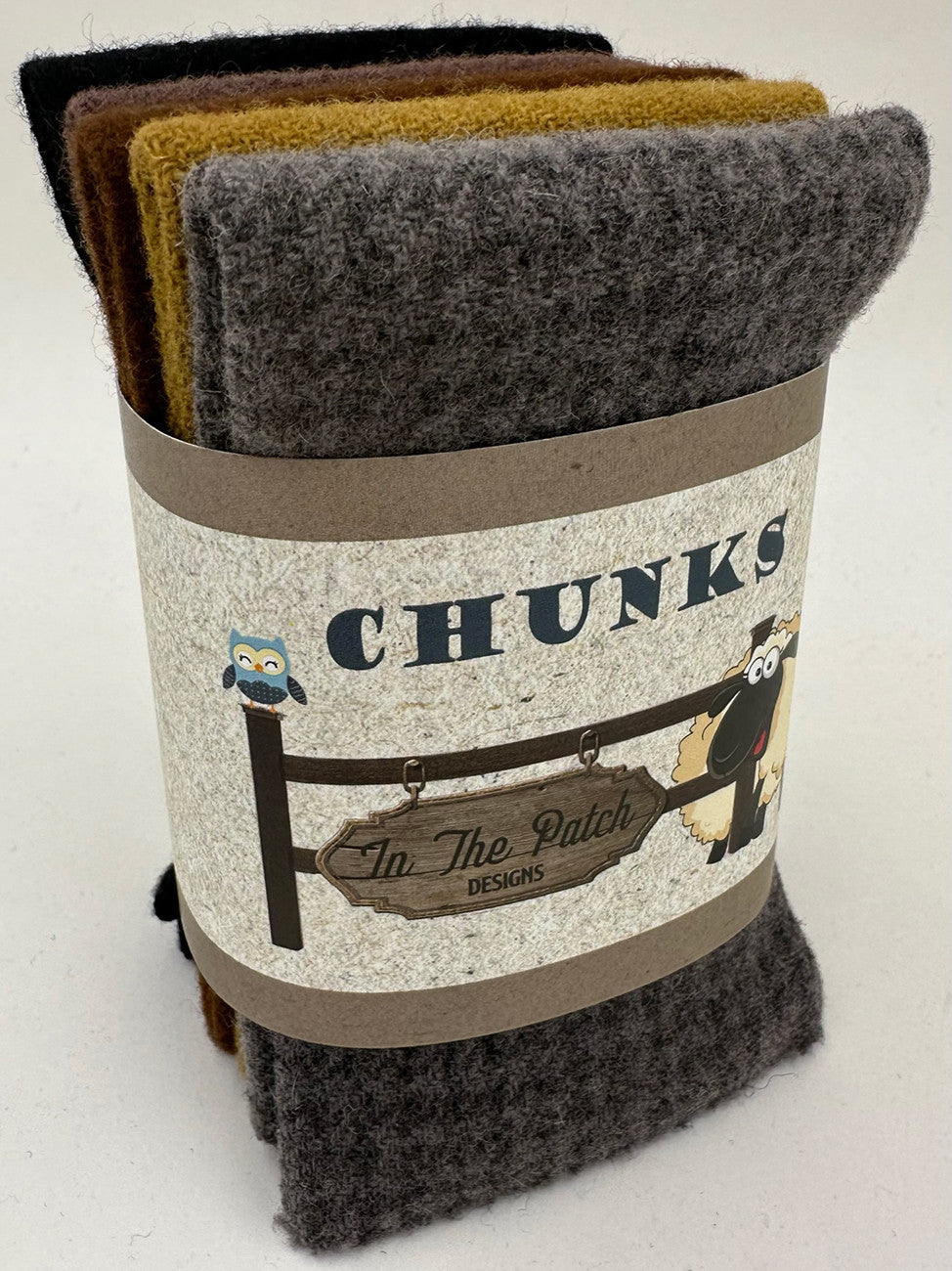 Critter Wool Chunks 5pc 9in x 10in
