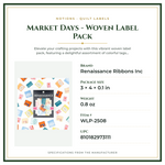 Product Specifications – Market Days - Woven Label Pack