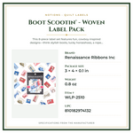 Product Specifications – Boot Scootin' - Woven Label Pack