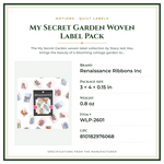 Product Specifications – My Secret Garden Woven Label Pack