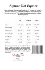 Square Not Square Fat Quarter Quilt Pattern