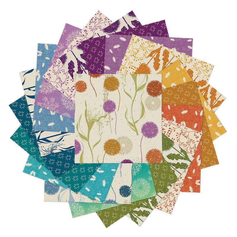 10in Squares Wishflower, 42pcs/bundle