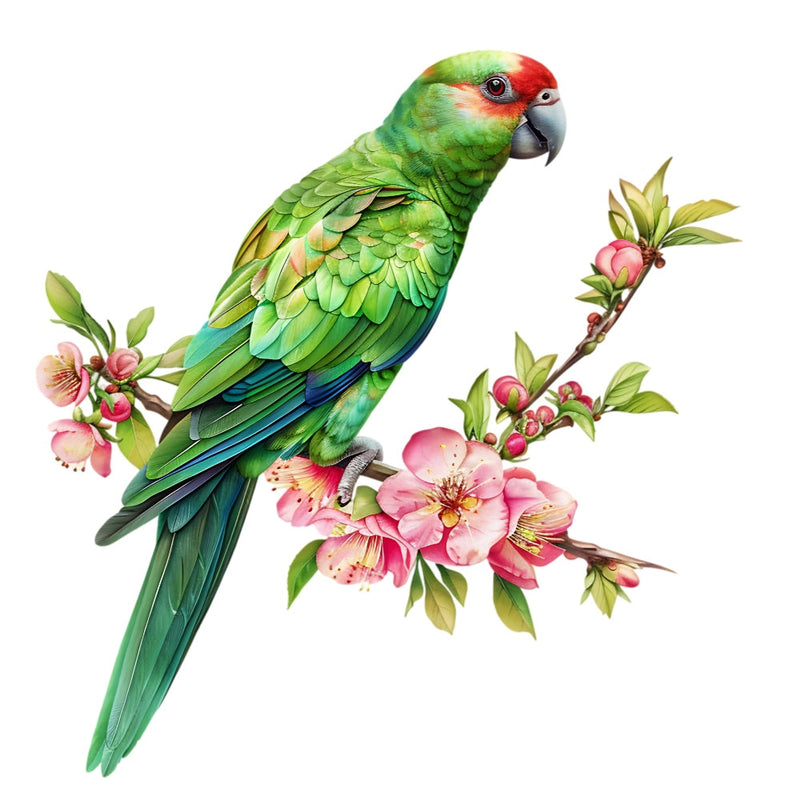 Watercolor Birds on a Branch Fabric Fabric Panel 24