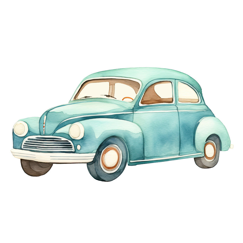 Watercolor Car Fabric Panel