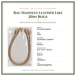 Product Specifications – Bag Handles Leather Like 20in Beige