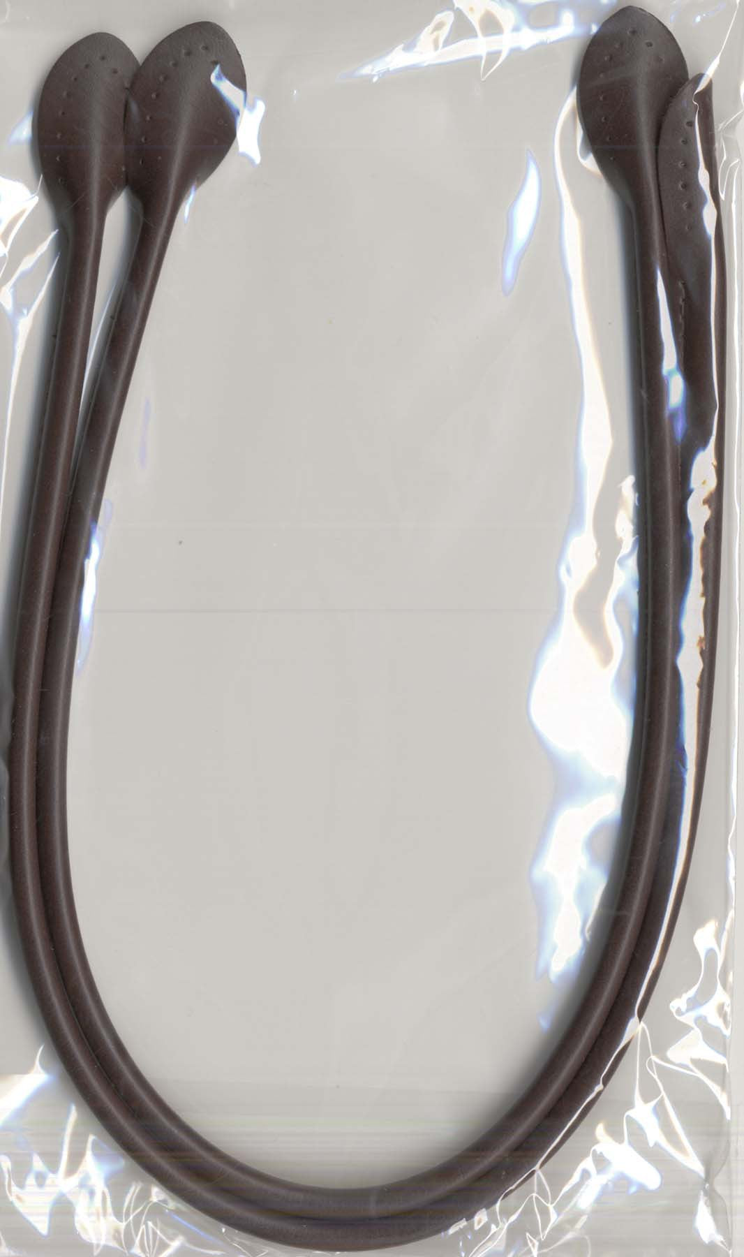 Bag Handles Leather Like 20in Dark Brown