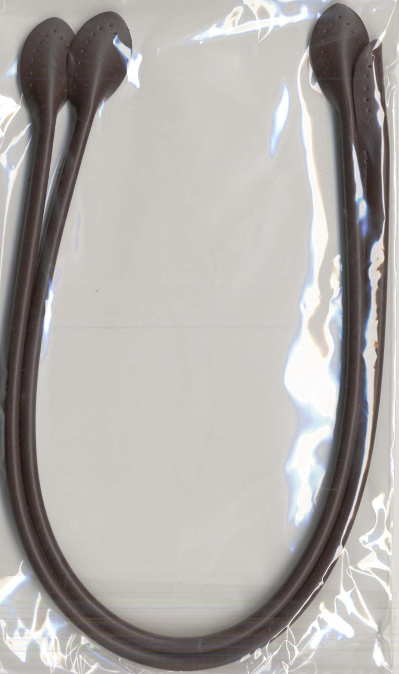Bag Handles Leather Like 20in Dark Brown