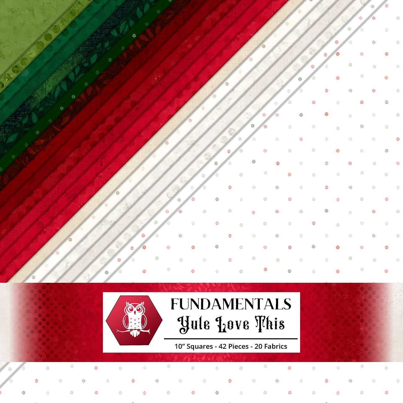 10in Squares Yule Love This 42pcs 2-4pcs of Each Print