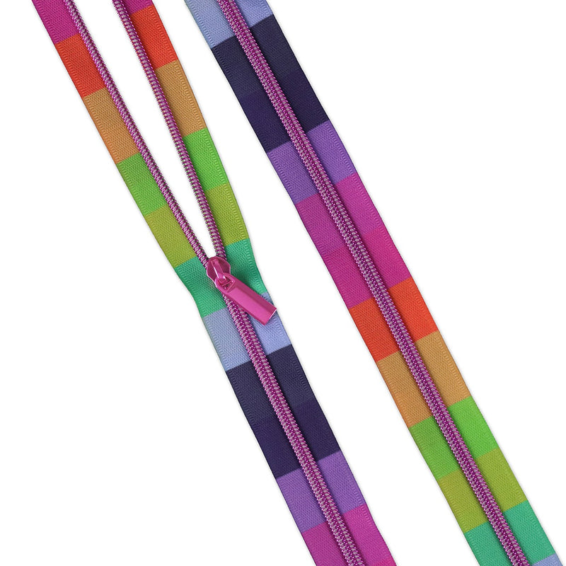 Tula Pink Floral Reef Collection: 3 Yards of #5 Zippers Smooth Sailing