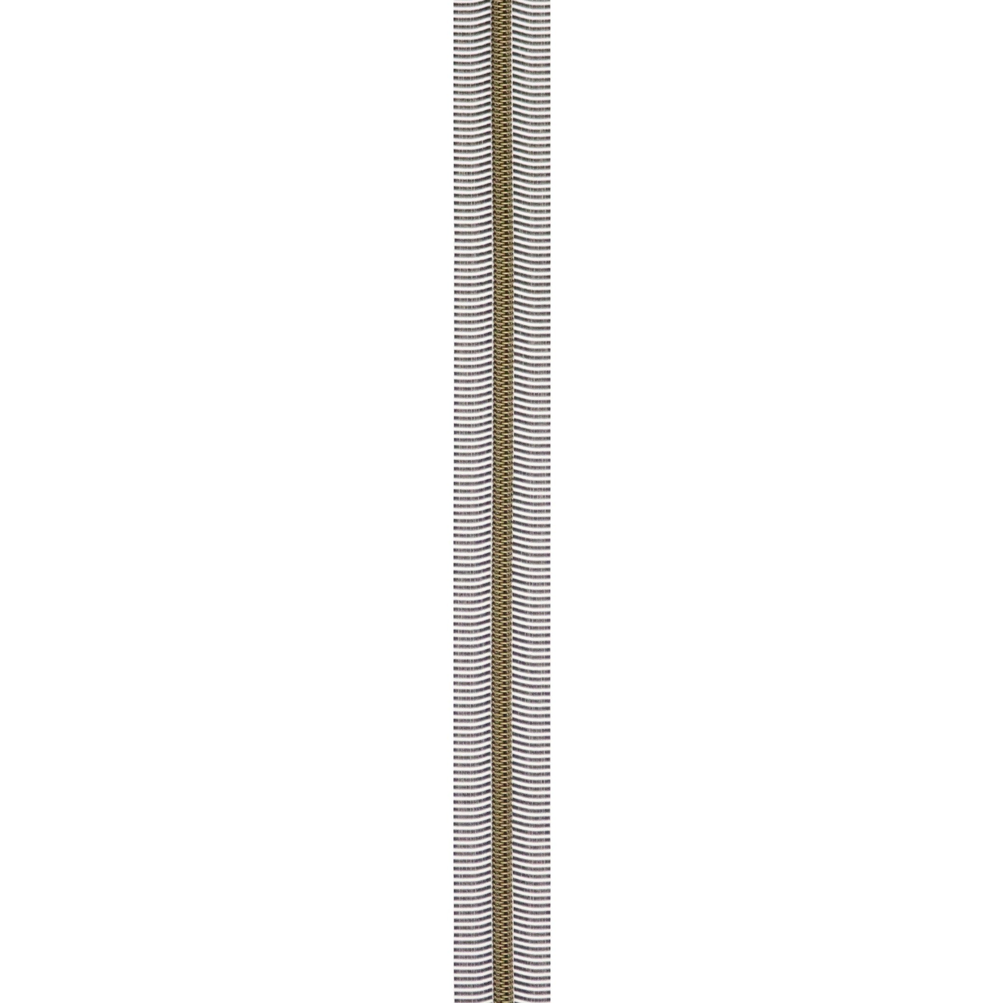 Black/White 5 Nylon Antique Coil Zippers