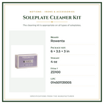 Product Specifications – Soleplate Cleaner Kit