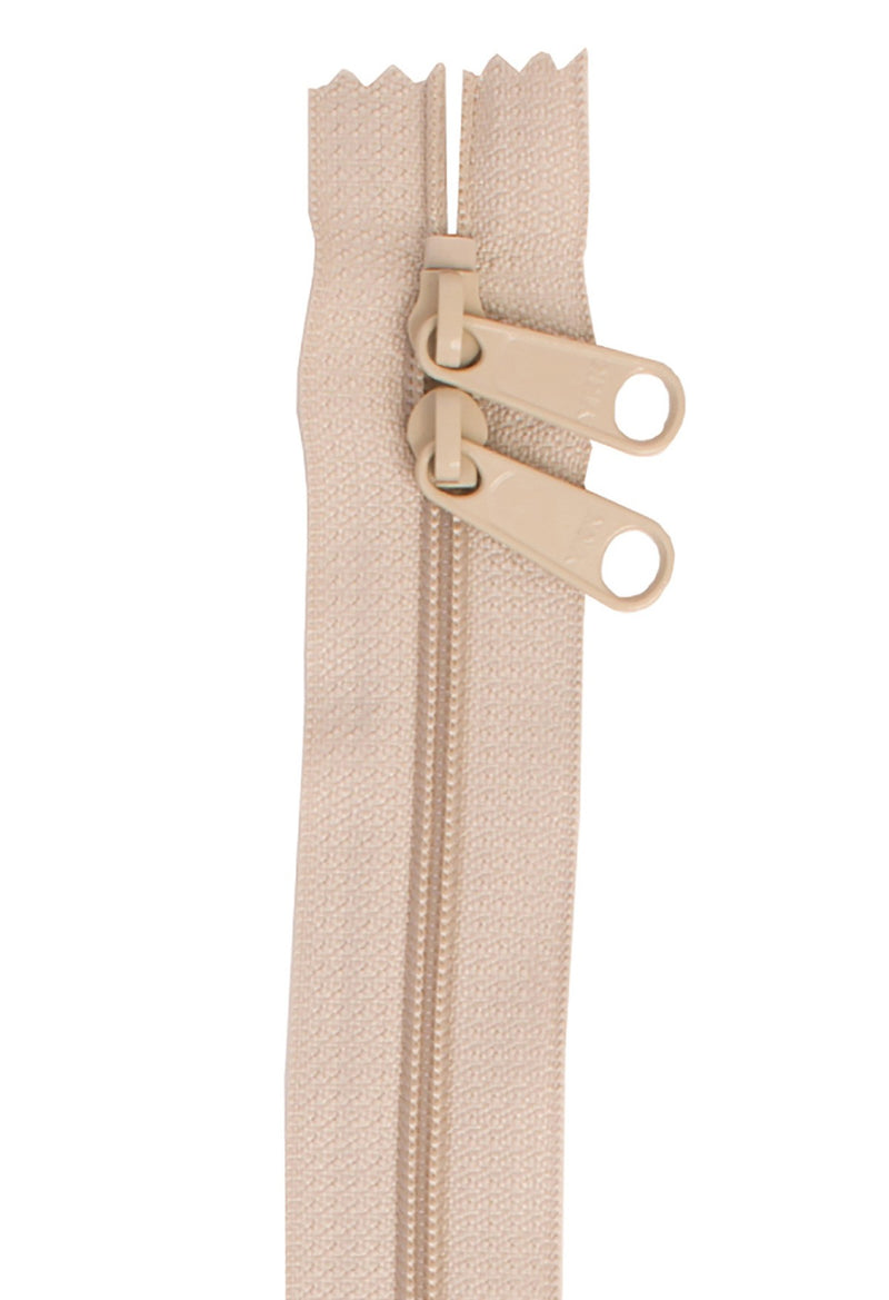 Handbag Zipper 30in Double-slide Natural