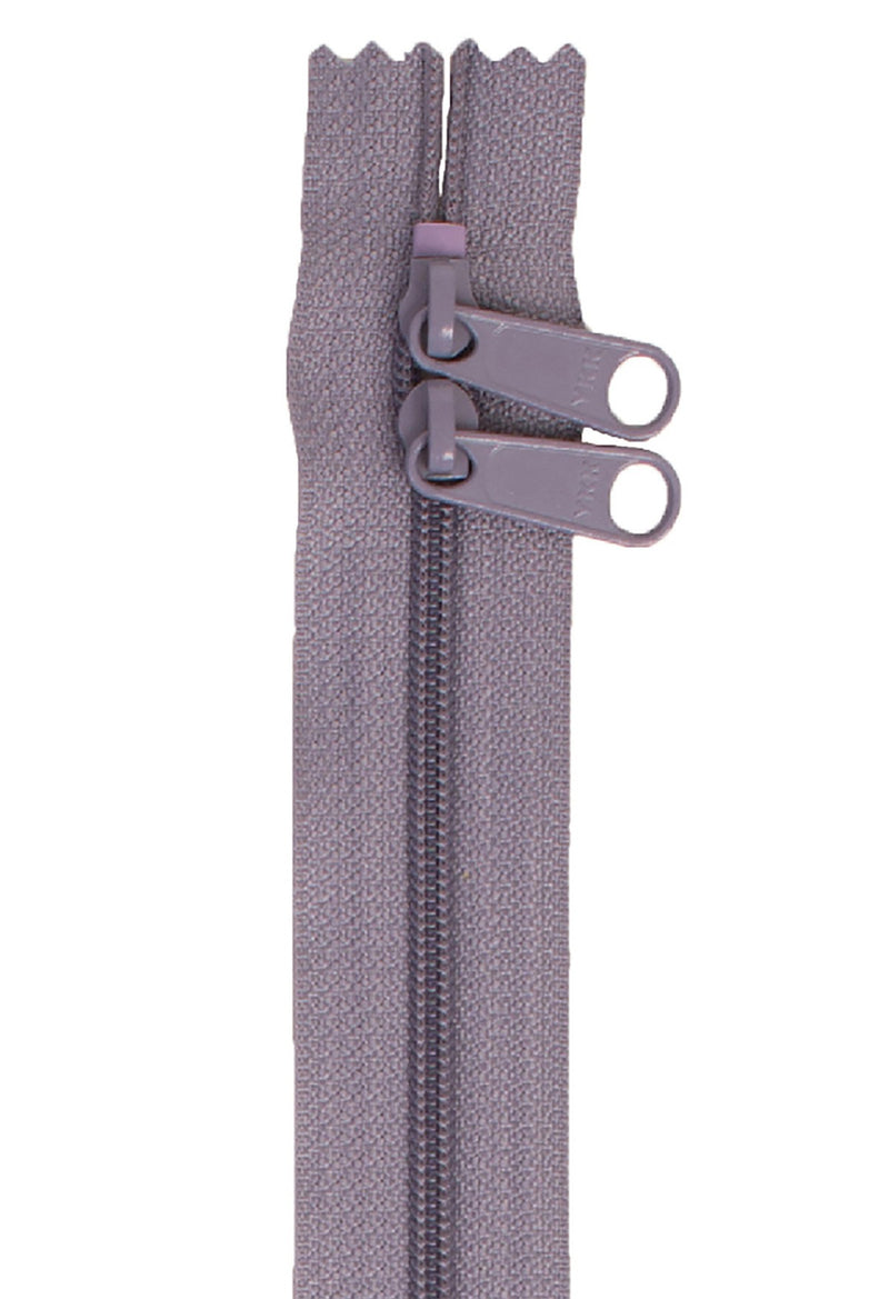 Handbag Zipper 40in Gray-Double-Slide