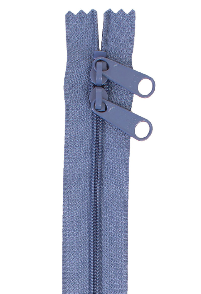 Handbag Zipper 40in Country Blue-Double-Slide