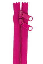Handbag Zipper 40in Crazy Plum-Double-Slide