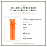 Product Specifications – Handbag Zipper 40in Pumpkin-Double-Slide