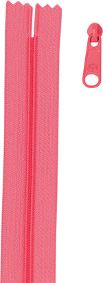 4 yards of 16mm #4.5 zipper chain and 16 Extra-Large Coordinated Pulls Coral