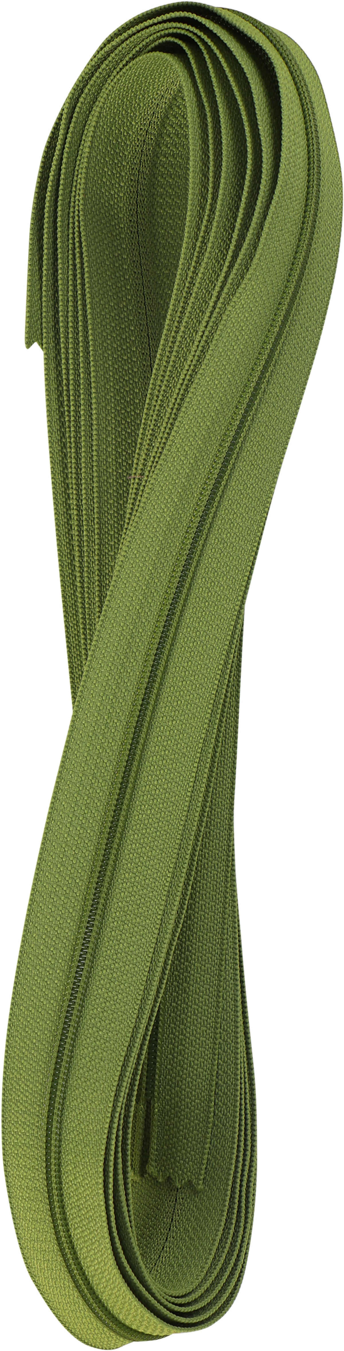 4 yards of 16mm #4.5 zipper chain and 16 Extra-Large Coordinated Pulls Olive