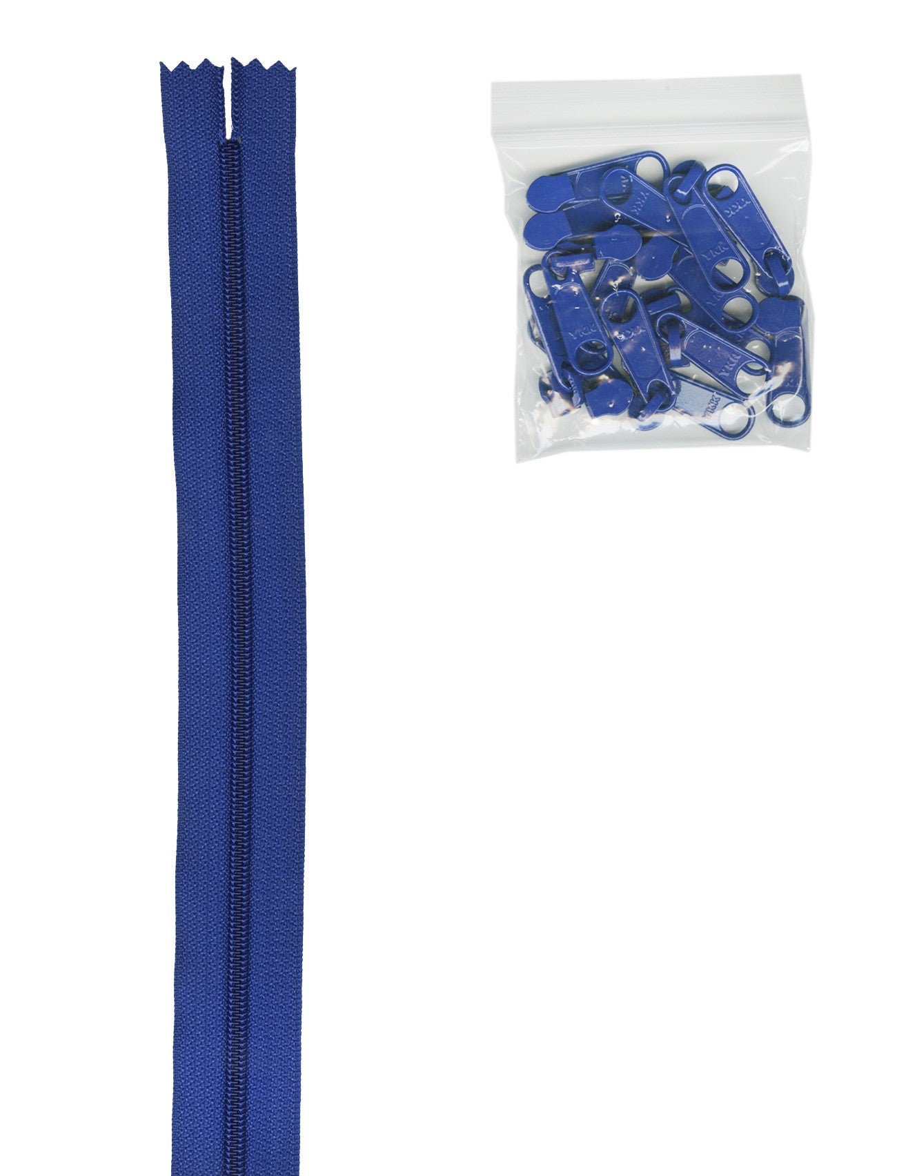 4 yards of 16mm #4.5 Zipper Chain and 16 Ex-Large Cobalt Blue