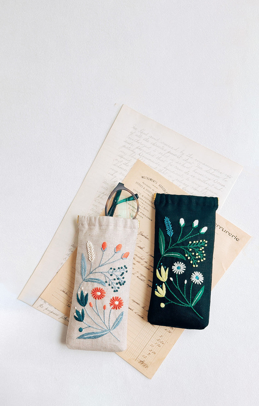 Wildflower Eyeglass Case Kit