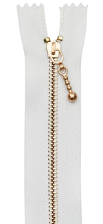 8in Rose Gold Droplet Pull Zipper 2pk