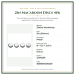 Product Specifications – 2in Macaroon Discs 4pk