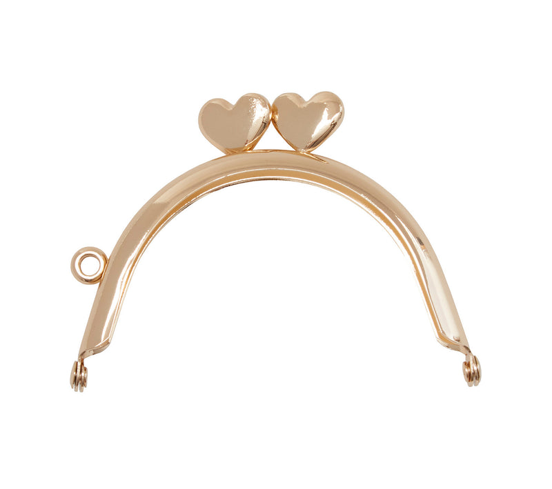 Round Heart Clasp 3in x 2in Rose Gold