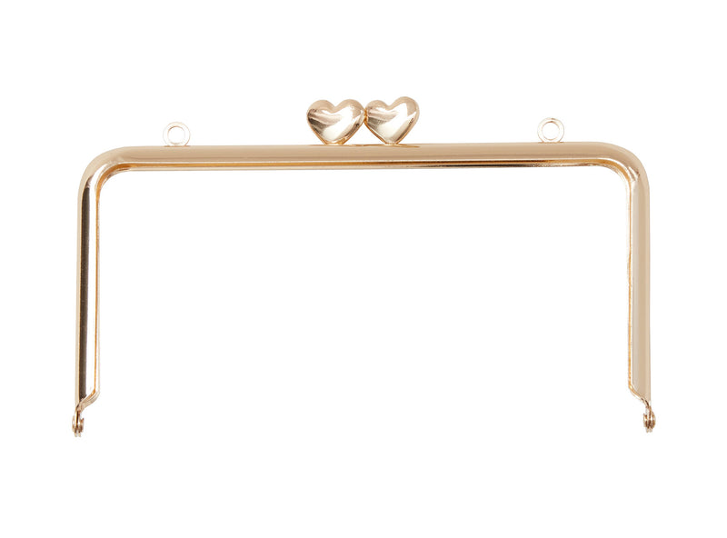 Rectangle Heart Clasp 3-1/4in x 6in Rose Gold