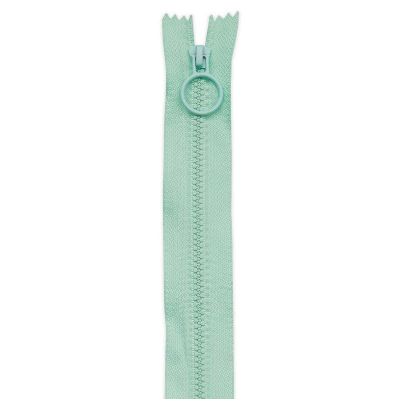 20in Mint Hoop Pull Zipper 2pk