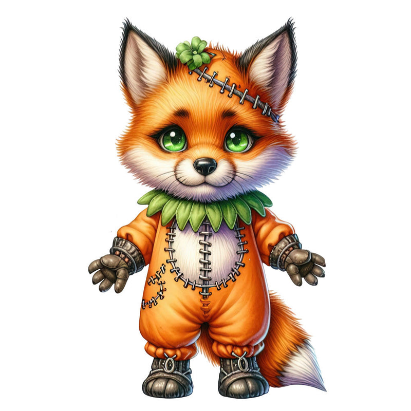 Halloween Wonder Animals Fabric Panel 39