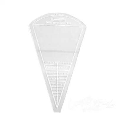 Acrylic Fabric Cutting Template for Scalloped Triangle Dear Jane