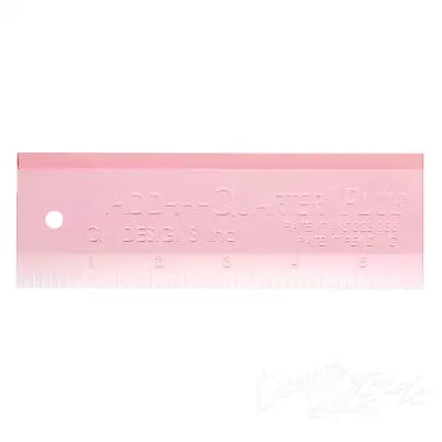 Add A-Quarter Ruler 6in Plus Pink
