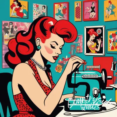 Pop Art Sewing Fabric Panel 38