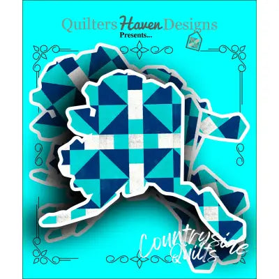 Alaska Quilt Sticker 6pk