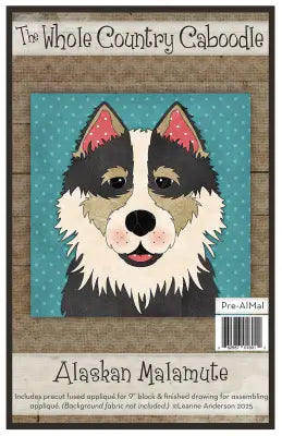 Alaskan Malamute Precut Fused Applique Pack