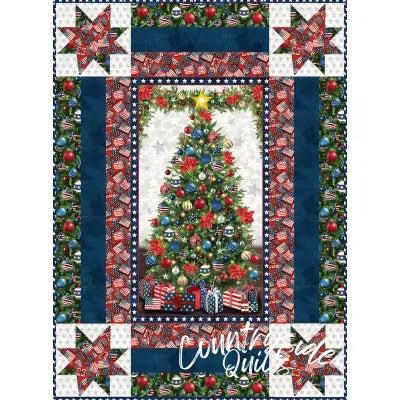 All American Christmas Digital Quilt Top