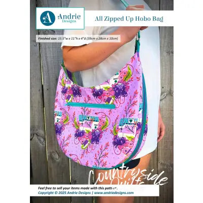 All Zipped Up Hobo Bag