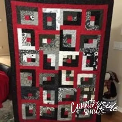 Altered Log Cabin Quilt Pattern