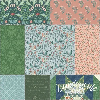 Ambleside 1 Yard Bundle Blue, 8pcs