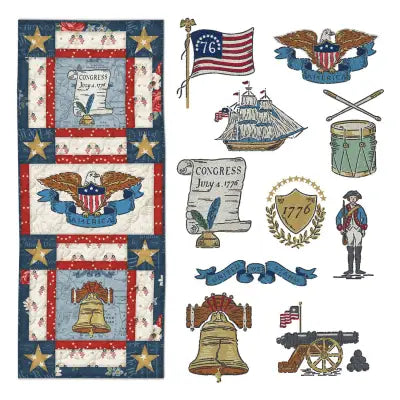 America 250 Door Banner and Asset Pack - Machine Embroidery USB